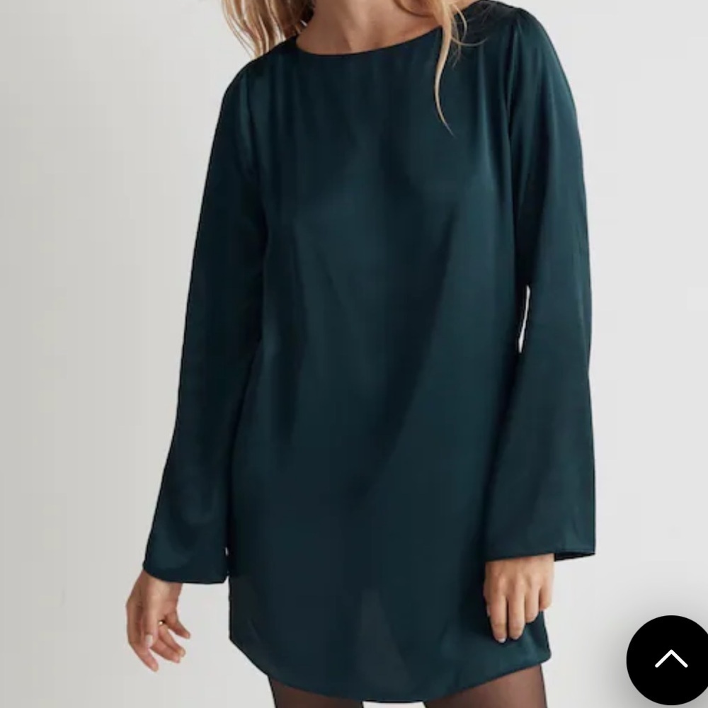Madewell Shift Mini Dress smoky spruce